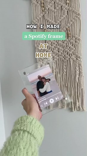 DIY Spotify Picture Frame Tutorial