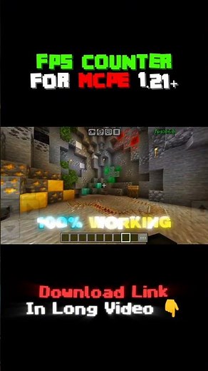 Best FPS Counter Mod for MCPE 1.21+ #minecraft #mcpe
