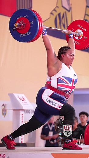 Emily Campbell 165kg Clean & Jerk PR | Weightlifting Slow Motion