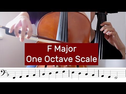 How to play F Major Scale on Cello (One Octave)