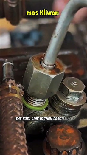 How to Properly Install a Diesel Injector Copper Washer.#shorts #mechanic #automotive #machine #diy