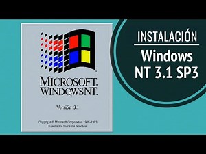 Instalación y revisión de Windows NT 3.1 SP3, en hadware real.
