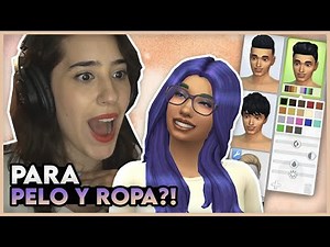 Tenemos SLIDERS para CAMBIAR DE COLOR a la ROPA Y PELO 😱 Mod Review ✨ Tutorial y Reacción *Sims 4*