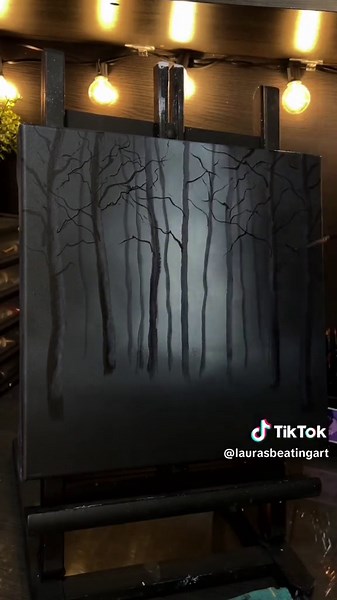 Acrylic painting #ghost #artist #spooky #spookyseason #halloween | Ghost Painting Thrifted