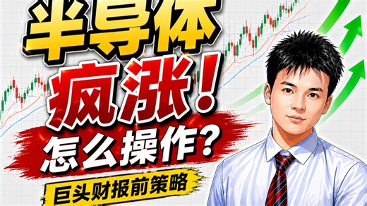 一周复盘，半导体疯狂上涨，应该如何操作？巨头财报前我们应该怎么应对？