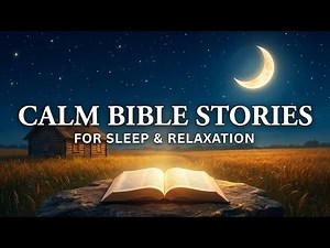 *LIVE* Calm Bible Stories For Sleep | Black Screen With Rain Sounds VOL.16