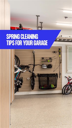 Spring has sprung - time to kick off those spring cleaning projects! #premiergarage #springcleaning #garagestorage #fyp
