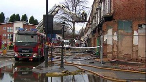 9.7K views · 34 reactions | Ten crews tackled a fire which broke out in a row of shops and flats in Birmingham. The blaze, on Stratford Road, Sparkbrook, was reported just before 2pm on Sunday. | BBC Birmingham | Facebook