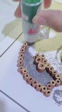 Making hand rolled paper quilled mosaic for my project in contemporary art