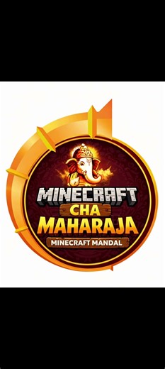 OFFICIAL LOGO OF MINECRAFT CHA MAHARAJA ♥️😊😊🙏😂 #music #marathisong