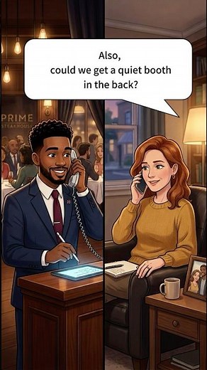 How to Book a Table in English | English Conversation
