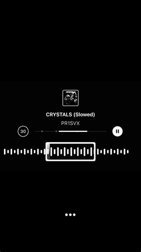 Crystals — slowed music vibes with song lyrics