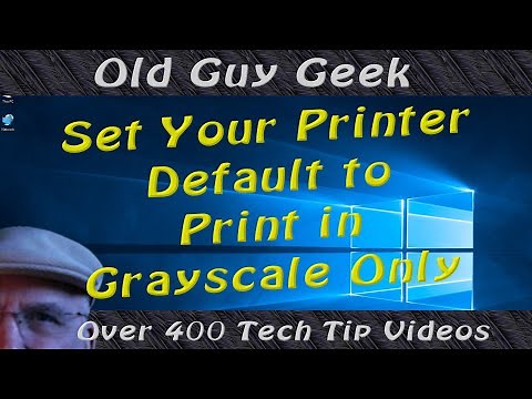 Set Your Printer Default to Print in Grayscale Only - Windows 10 Tip