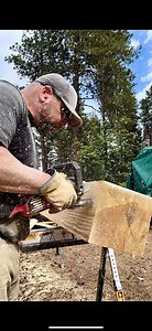 Giving pine beams a weathered look 👍🏼 #sawmill #woodworking #woodworker #custom #Smallbusiness #Work #bluecollar #foryou #fyp | Bearwoods Northwest