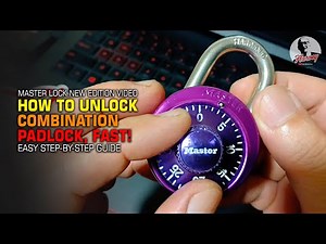 How to Unlock Master Lock Combination Padlock, Faster! #masterlock