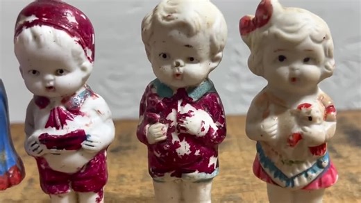 Vintage Set of Four Bisque Penny Dolls Made in Japan - Etsy