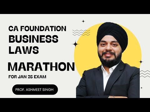 CA Foundation Law Marathon For Jan 2025 Exams