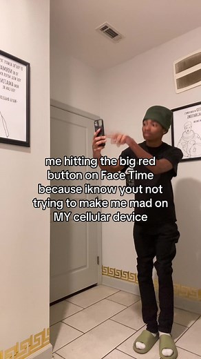 Me Hitting the Big Red Button on FaceTime