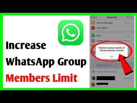 How to Increase WhatsApp Group Members Limit