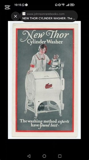 Who invented the first electric washing machine?