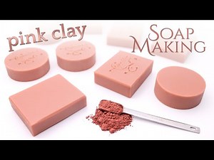 Pink Clay Soap Making scented with Sweet Grapefruit EO Blend