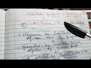 RFLP - Molecular Marker/ Gene Markers ( Biotechnology ) by Ritika's Tutorial