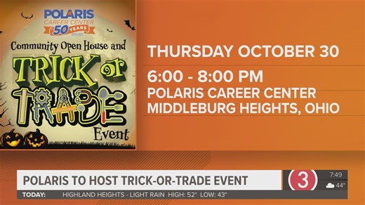 Polaris Career Center hosting Trick-or-Trade event: Details