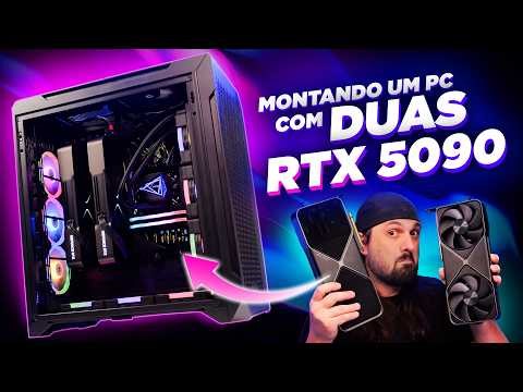 Montando um PC com DUAS RTX 5090 para testar o DLSS 5