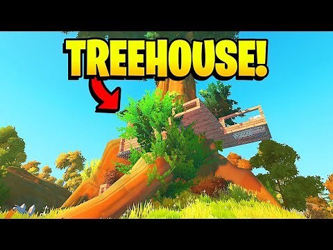 BUILDING AN EPIC TRANSFORMING TREEHOUSE & Elevator - Base Building - Scrap Mechanic Survival