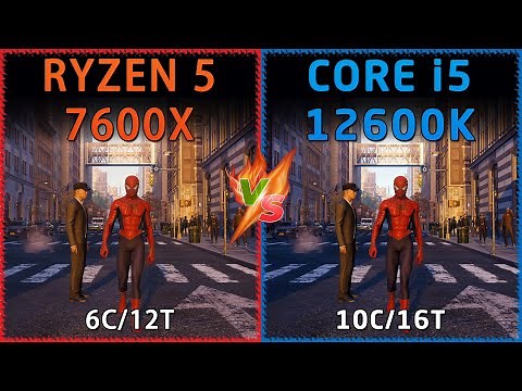 AMD Ryzen 5 7600X vs Intel Core i5 12600K