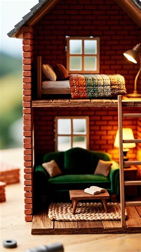 "Watch This Brick Mini House Transform: Unbelievable Tiny Home Building DIY!"