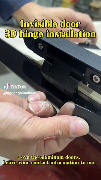 Installing Invisible Hinges for Aluminum Doors