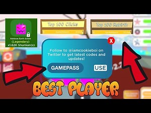 BEST PLAYER IN NINJA CLICKER! / OP PETS / OP CODES! / Grinder