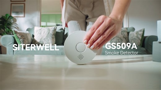Siterwell GS509A Smoke Detector — 10-year protection with photoelectric sensing, UL217-compliant for trusted home safety. #Siterwell #smokealarm #homesafety #firesafety #UL217 #trusted | Siterwell Electronics