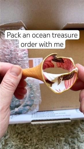 Pack an ocean treasure order with me 🐚