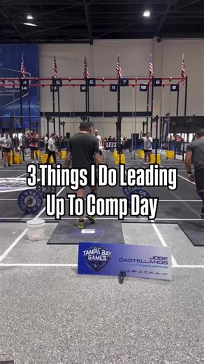 These are three things I do the week leading up to a competition. #crossfitcompetition #crossfit #functionalfitness #forcompetition #compready