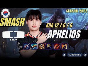 DK Smash APHELIOS vs JINX ADC - Patch 25.24 KR Ranked | lolrec