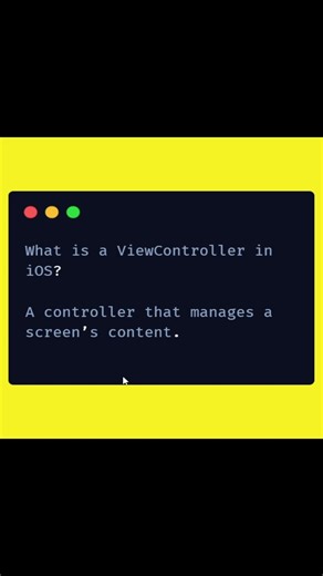 What is a ViewController in iOS