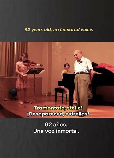 92-Year-Old Tenor STUNS With Nessun Dorma Performance ❤️ #opera #legendary