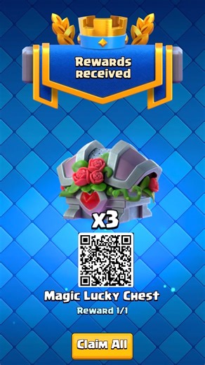 Claim Free Magic Lucky chest for free | Clash Royale Free Gifts #clashroyale #freerewards