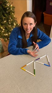 6.7M views · 10K reactions | It only takes ONE MOVE! 勞 Brunette girl gets challenge from her husband to turn 2 triangles into 4 triangle in just one move! Can you figure it out before she does?! | Jules and Katie | Facebook