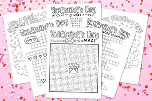Printable Valentine’s Day Activity Pack | Coloring Pages, Puzzles & Games, Digital Download - Etsy