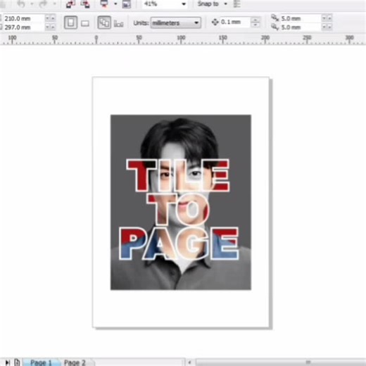 TILE TO PAGE CorelDRAW Macro #graphicdesign #visualbasicforapplication #photoarranger #printing #pasfoto