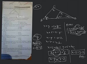 On a map, 1 inch represents 1,000 miles. If the area of a count... | Filo