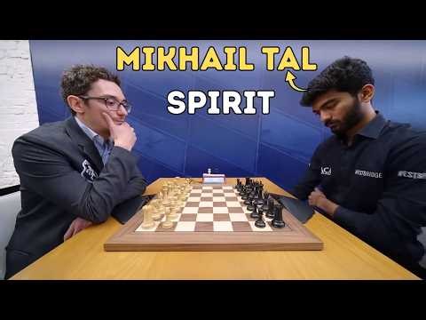 Gukesh Shows The Mikhail Tal Spirit Against Fabiano Caruana