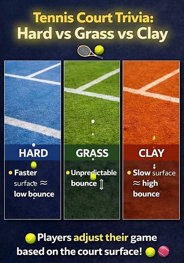 Hard vs Grass vs Clay