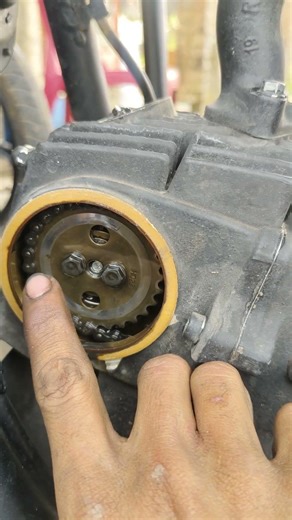 Hero Splendor Plus Timing Chain Setting #timing #timingchain #automobile#bike