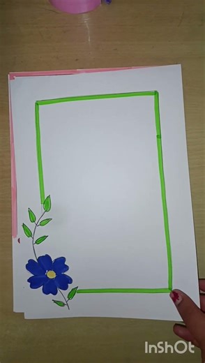 Easy border design#schoolproject#borderdesign#projectwork#domsbrush#shorts#trending#howto#apsraa