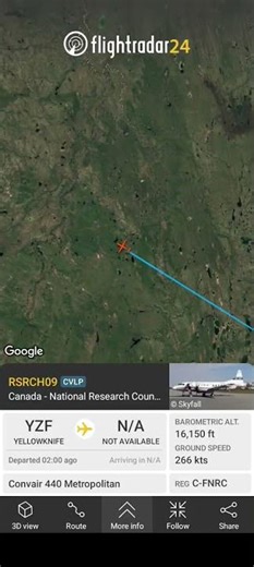 Convair 440 metropolitan on flightradar24! #aviation#airforce#canada#flightradar24#convair440