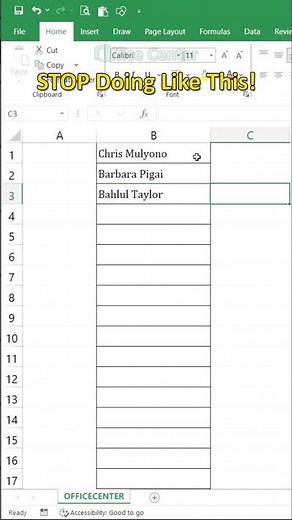 STOP Dragging! 🛑 Excel Quick Fill with CTRL+ENTER #excel #dataextractor #exceltips #exceltutorial